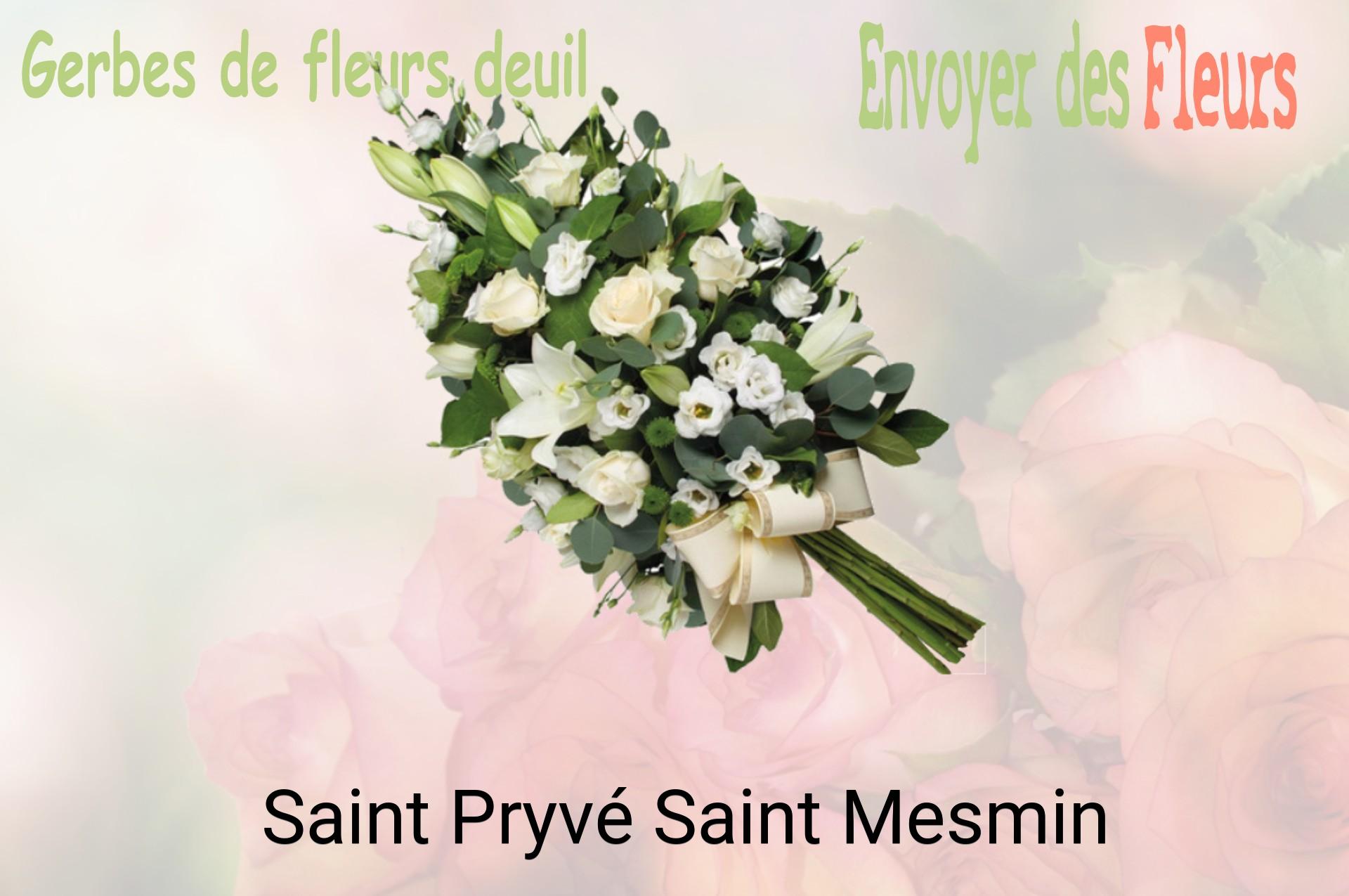 Gerbe de fleurs de deuil livrée à Saint-Pryvé-Saint-Mesmin